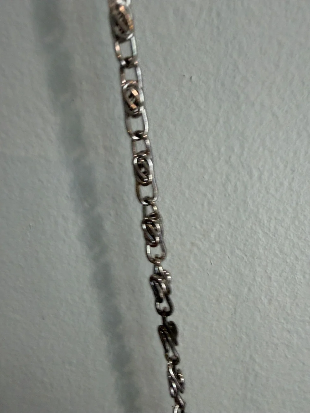 Silver Sequin /Mesh Evening Clutch with Chain Strap